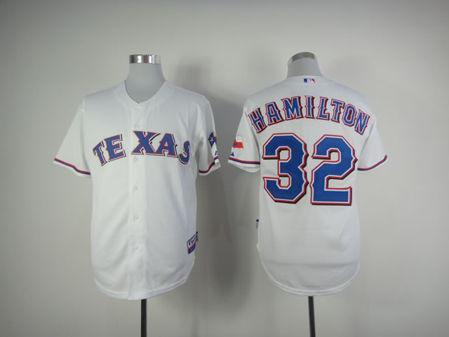 Men Texas Rangers #32 Hamilton White MLB Jerseys->texas rangers->MLB Jersey